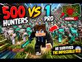 1 Pro Player vs 500 Hunters in Minecraft… He Survived the Impossible Chase #minecraftstorylab