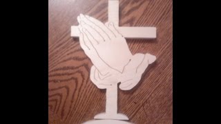 this is cross 12 of 30 in my 30 crosses in 30 days. This is also a tutorial on using a scroll saw to vein.