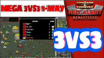 (506) - C&C Remastered - Mega 3vs3 1 Way - 3v3 Great Game Crashes
