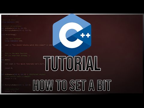 How To Set A Bit | C++ Tutorial