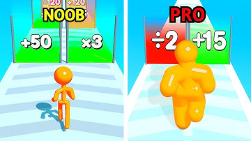 NOOB  vs  PRO Tall Man Run 3D 🔴🟥New Levels Big New Update Max Walkthrough Android iOS Gameplay.