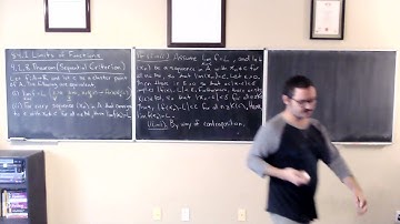 Intro. to Real Analysis: Lecture 17.4 - The Sequential Criterion Theorem