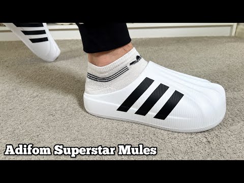 Adidas Adifom Superstar Mules Review& On foot - YouTube