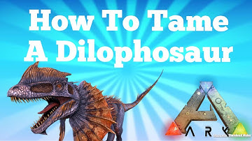 How To Tame a Dilophosaur// Ark Survival Evolved On PS4