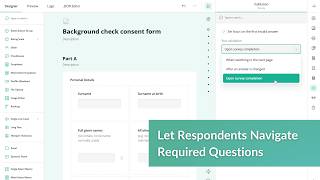 Allow Respondents to Navigate Required Questions Until Submit | SurveyJS