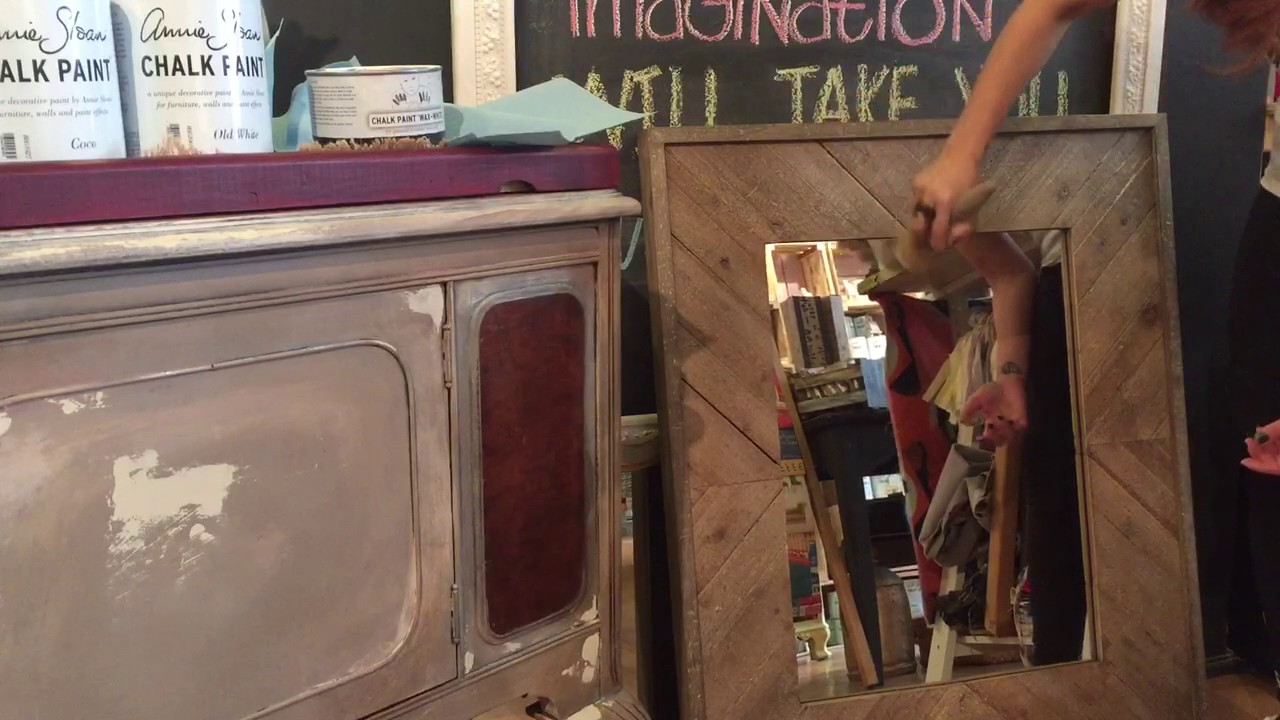 How To Use Annie Sloan Chalk Paint® White Wax on Wood YouTube