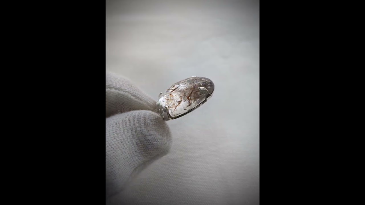 ヒマラヤ産鉱物アクセサリー018 ヒマラヤ水晶ペンダント バイオタイト