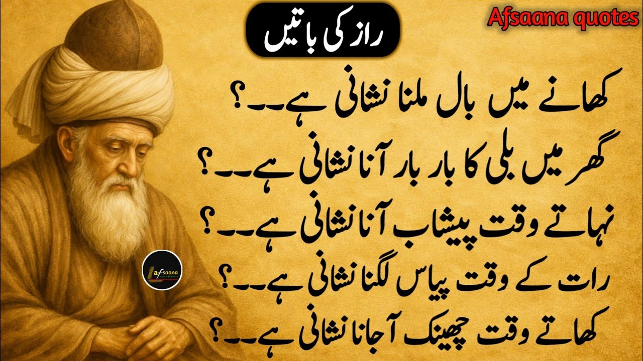 Rumi quotes Urdu | Hikmat ki batain | Urdu quotes heart touching | best life-changing quotes