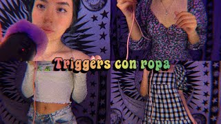 Triggers con ropa 👗 | Outfits cosquillosos | Andrea ASMR 🦋