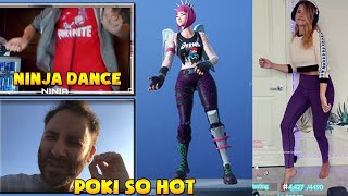 Reckful On Pokimane Fortnite Dance Challenge Ft Kittyplays & Ninja