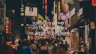 "you're my" (cover) by jin, jimin, v, & jungkook but they're busking in hongdae