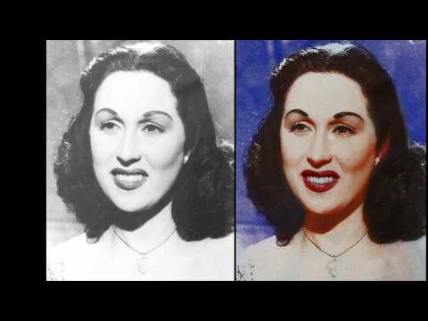 تلوين صوره قديمه ل ليلى مراد