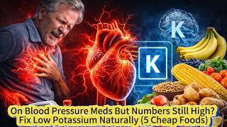 On Blood Pressure Meds But Numbers Still High? Fix Low Potassium Naturally .#HeartHealth
