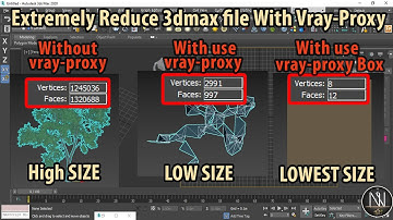 Extremely Reduce 3dmax file With Vray-Proxy (HINDI/URDU)