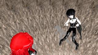 MMD] Yuri uses ATATATA on Ashiko