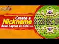 Create a nickname from the Clash of Clans Wall