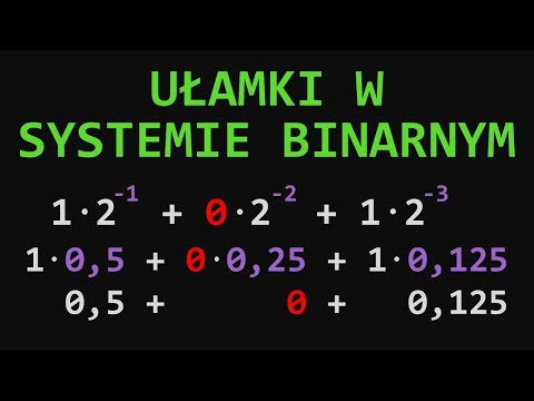 Wideo: Jak Przekonwertować Ułamki Dziesiętne Na Binarne?