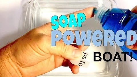 How to make a Soap Powered Boat Experiment (Marangoni effect)