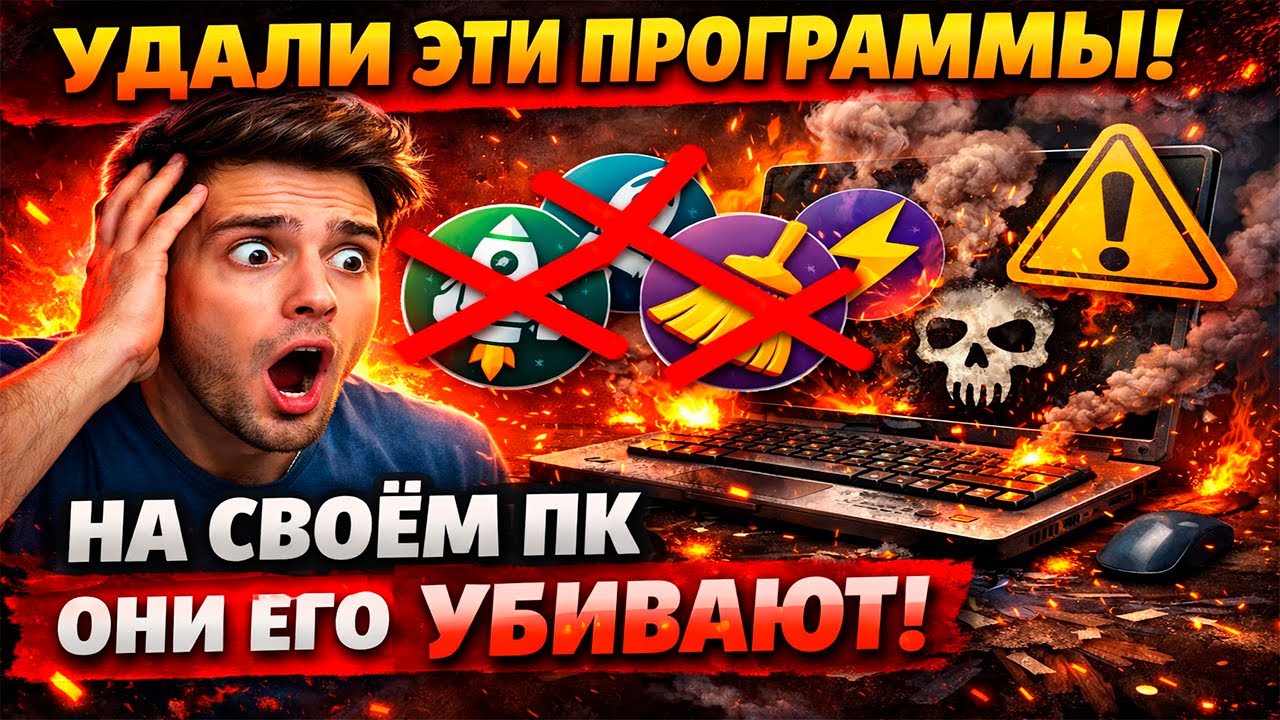 УДАЛИ ЭТИ ПРОГРАММЫ СРОЧНО! Они УБИВАЮТ твой ПК 😱 