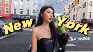 Wake up at 5AM in New York: go to Columbia Uni, chase sunrise, get vaccinated, acting?!..