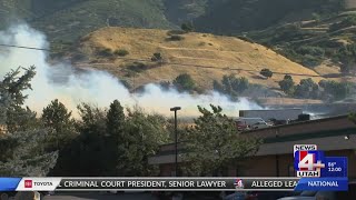 New fire burns at mouth of Weber Canyon