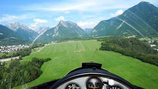 Blanik l-13 landing @ Bovec, Slovenia