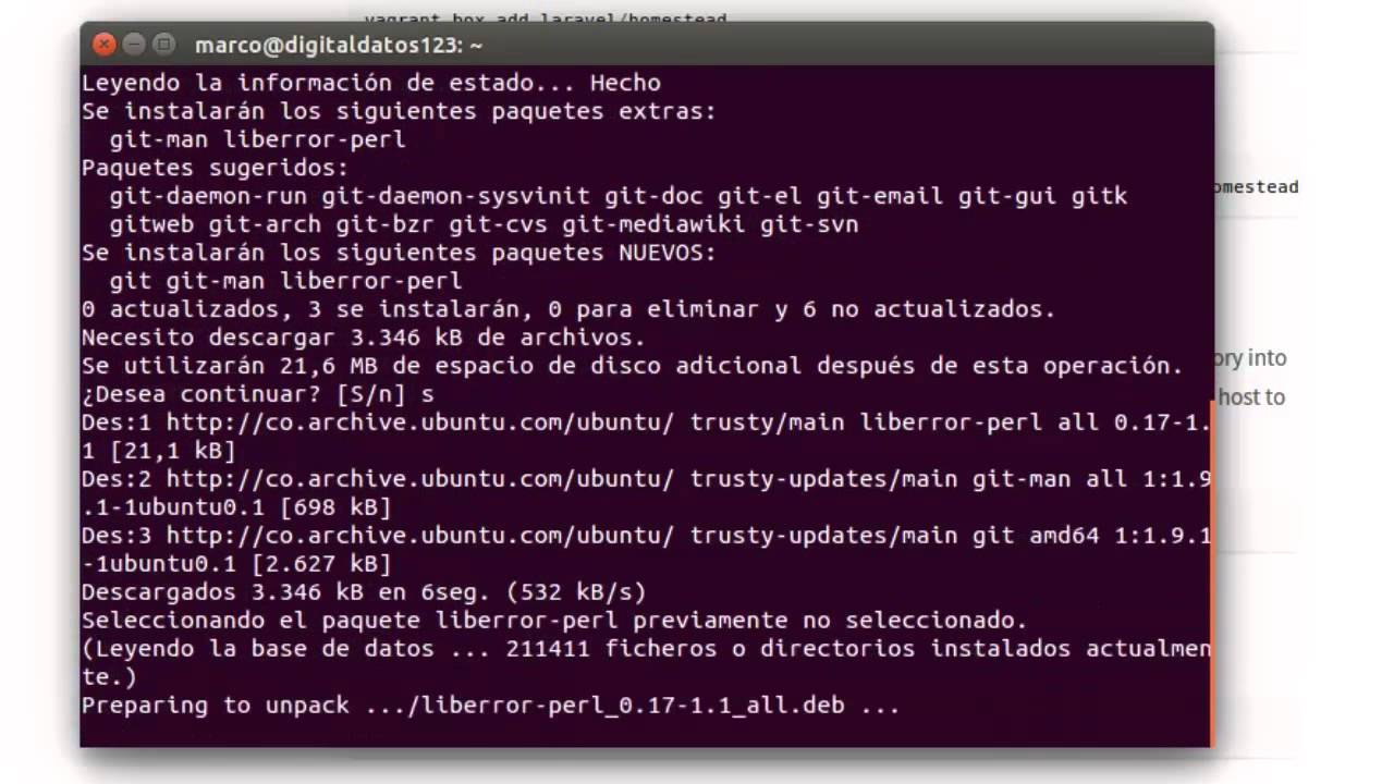 Instalar Laravel Homestead en Ubuntu 14.04 (1a Parte  