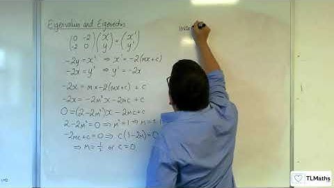 AQA A-Level Further Maths C10-01 Eigenvalues and Eigenvectors: Introduction