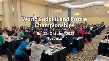 WSC 2023 - World Sudoku Championship - Toronto, Canada