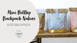 Mini Rolltop Backpack Nature | Practical kids backpack with flexible roll-top style | LÄSSIG