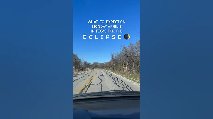 What to expect in Texas on Monday April 8 for three ECLIPSE 🌒  #TexasEclipse #Eclipse2024