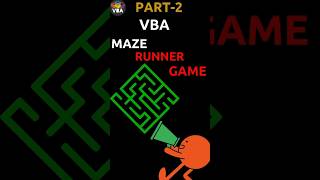 Build a Maze Runner Game in Excel Using VBA! (Part 2)  #vba #automation #macro #excel #shorts