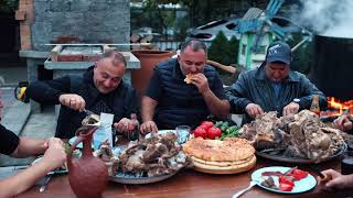 Kömür Izgarasında Bufalo Eti̇ 500 Kilo Bufalo Pi̇şi̇ri̇yorum Eng Sub