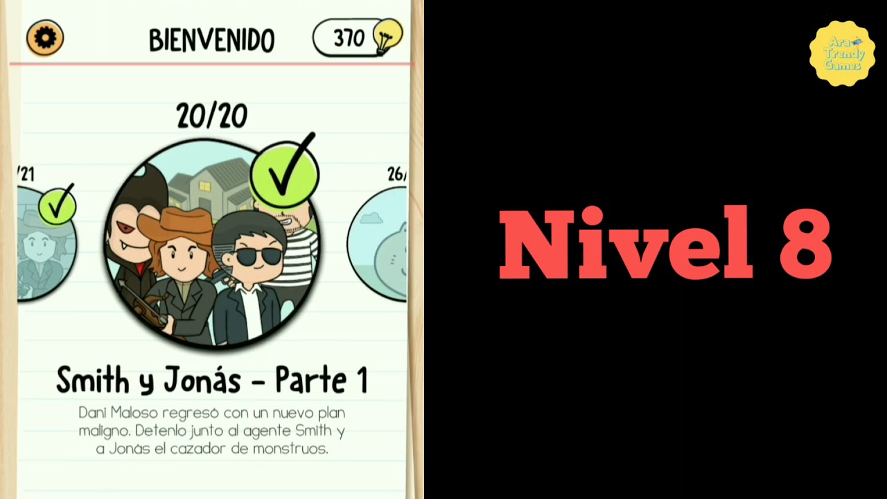 Brain Test 2: Tricky Stories - Smith Y Jonás Parte 1 Nivel 8 Walkthrough