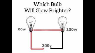 Which bulb will glow brighter 