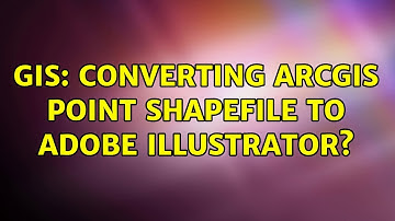 GIS: Converting ArcGIS point shapefile to Adobe Illustrator? (2 Solutions!!)