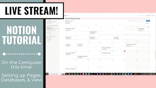 LIVE STREAM // Notion Tutorial on PC / October 20, 2023