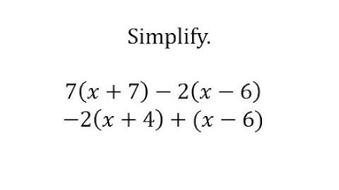 Simplify Algebraic Expressions: a(x+b)-c(x-d)