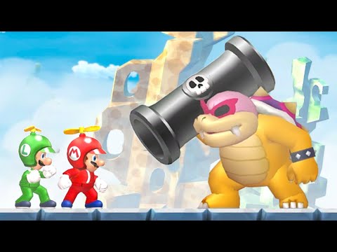New Super Mario Bros U Co-Op Walkthrough - World 6 - Rock-Candy Mines (2 Player)
