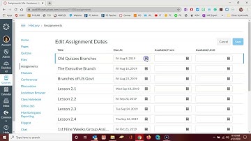 Canvas: Update Assignment Due Dates En Masse