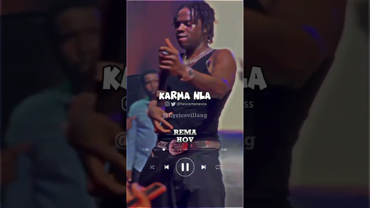 REMA Hov Lyrics Fyp Lyricsvideo Music Song Viral Newmusic Trending Afrobeat