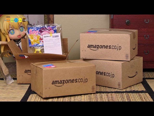 DIY Dollhouse items - Miniature Amazon Style Box ミニチュア