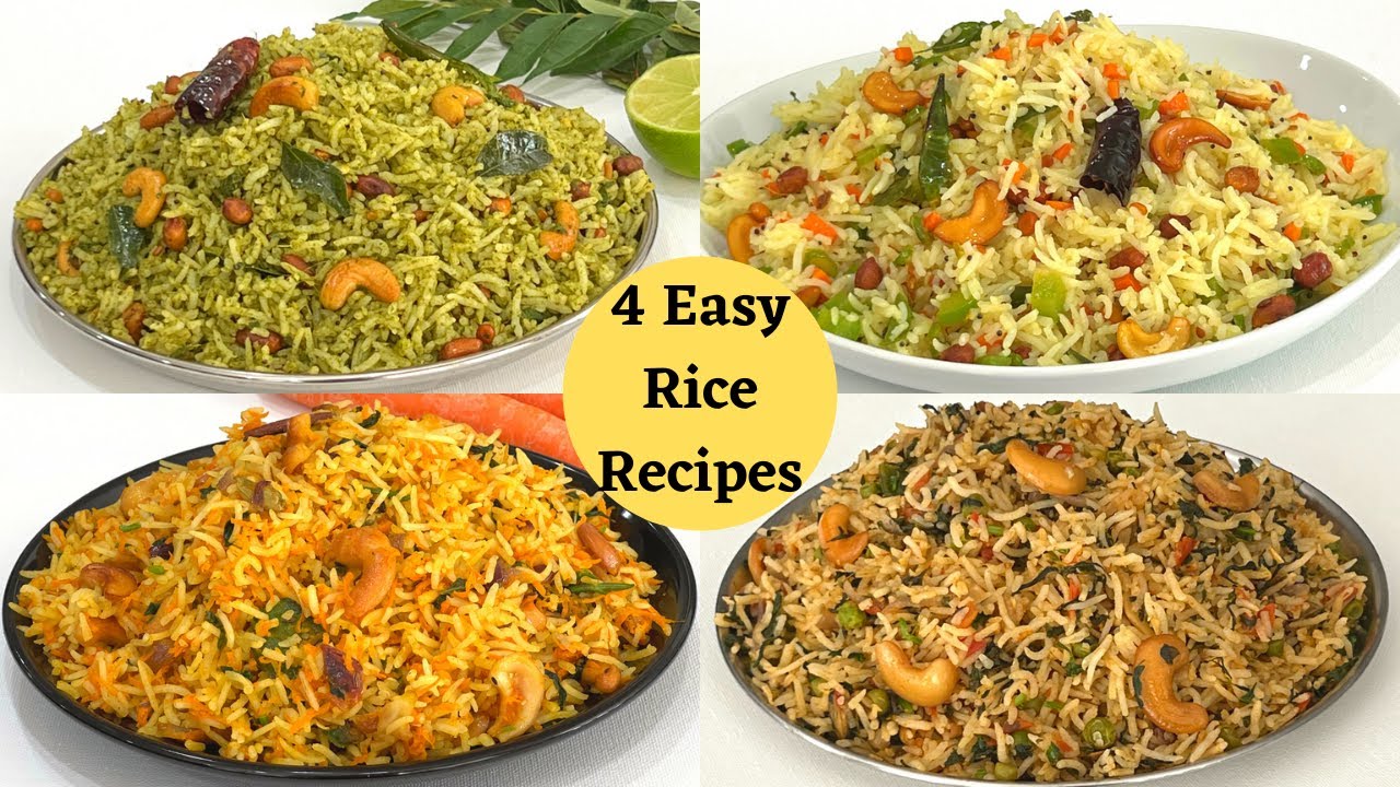 4 Easy Instant Rice Recipes - Lunch Box Recipes & Ideas - Rice Recipes ...