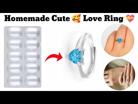 DIY Homemade cute love rings 🥰😍/how to make rings at home/best ring ever