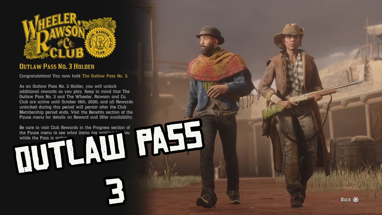 Red Dead Online Outlaw Pass 3 Overview YouTube