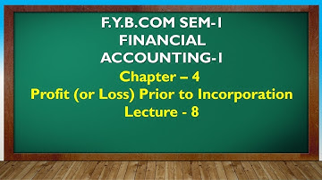 F Y BCOM SEM - 1 | PROFIT PRIOR TO INC    LEC 8 | GUJARATI By Suresh Sir