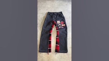 Anybody know who Kevin Woolsey is? #upcycling #sewing #patchwork #baggyjeans #streetwear #diy