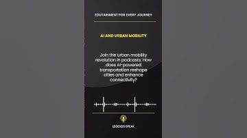 🚗 AI and Urban Mobility Join the urban mobility revolution in podcasts How does AI-powered tran