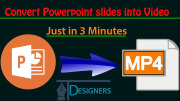 How to Convert PowerPoint slides to Video||ppt to mp4 conversion