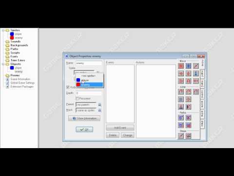 Game Maker 8 How to Make a Shooting Game (Part 1) tutorial 3 - YouTube